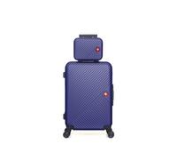 - lot de 2 - valise weekend et vanity spiez - marine
