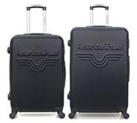 Lot de 2 valises american travel lot de 2 grand format et weekend chelsea - noir noir G