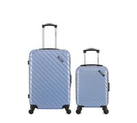 Lot de 2 Valises - BLUESTAR - CITE - Rigide - 4 Roulettes - Cadenas à combinaison
