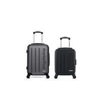 - lot de 2 - valises cabine et cabine xxs bronx - noir