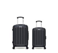 LOT DE 2 - Valises cabine et cabine XXS MADRID - NOIR - BLUESTAR