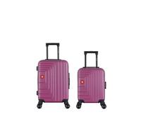 - lot de 2 - valises cabine et cabine xxs ruti - prune