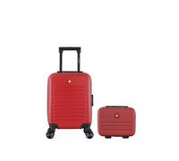 swiss kopper - lot de 2 - valises cabine xxs et vanity wil - bordeaux bordeaux