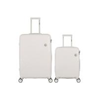 obago - lot de 2 - valises grand format et cabine cassiopee - blanc