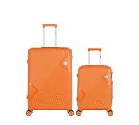 obago - lot de 2 - valises grand format et cabine cassiopee - orange orange