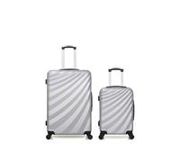 wave paris - lot de 2 - valises grand format et cabine danube - gris gris