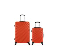 - lot de 2 - valises grand format et cabine danube - orange
