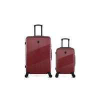 gentleman farmer - lot de 2 - valises grand format et cabine peter - bordeaux bordeaux G
