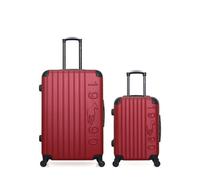 LOT DE 2 - Valises grand format et cabine PORTER - rouge - GENTLEMAN FARMER