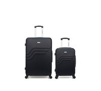 - lot de 2 - valises grand format et cabine queens - noir