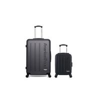 - lot de 2 - valises grand format et cabine xxs bronx - noir