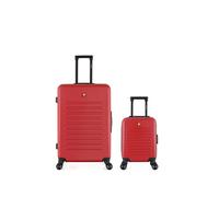 - lot de 2 - valises grand format et cabine xxs wil - bordeaux