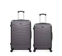 Lot de 2 Valises Grand Format et Week-end CONGO gris