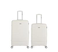 Lot de 2 - Valises grand format et weekend CENTAURE - blanc - OBAGO