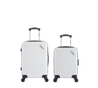 Lot de 2 Valises Rigides Cabine et Cabine XXS CITE blanc