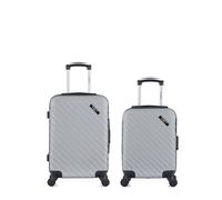 Lot de 2 Valises Rigides Cabine et Cabine XXS CITE gris