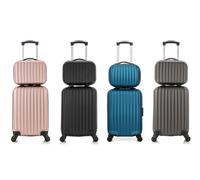 Lot de 2 valises Volga-H : Rose doré