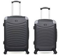 Lot de 2 valises Wave paris Week-end et Cabine congo - noir noir G
