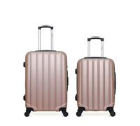 Lot de 2 valises weekend et cabine ABS HIMALAYA - rose - HERO
