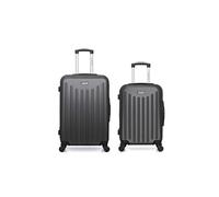Lot de 2 valises american travel weekend et cabine brooklyn - gris fonce gris fonce G