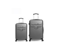 Lot de 2 valises weekend et cabine chelsea - gris fonce