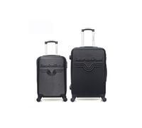 Lot de 2 valises weekend et cabine chelsea - noir