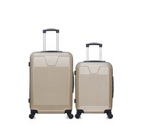 Lot de 2 valises Weekend et Cabine SELENGA Beige