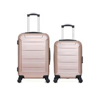 Lot de 2 Valises Weekend et Cabine XS ELBE-A rose