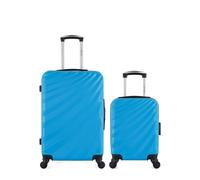 Lot de 2 Valises Weekend et Cabine XXS DANUBE BLEU