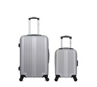 Lot de 2 valises Weekend et Cabine XXS LIPARI Gris