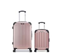 LOT DE 2 - Valises weekend et cabine XXS MADRID - ROSE - BLUESTAR