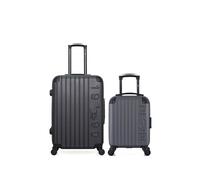 gentleman farmer - lot de 2 - valises weekend et cabine xxs porter - gris fonce gris fonce G