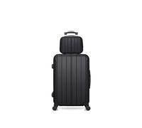 Lot de 2 valises weekend et vanity napoli noir noir G
