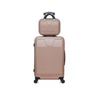 Lot de 2 valises Weekend et Vanity SELENGA Rose