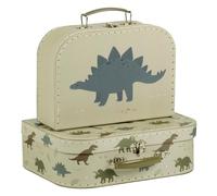 Lot de 2 valisettes - dinosaure -