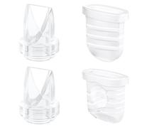 Lot de 2 valves à bec de canard et 2 membranes en silicone compatibles avec Eufy E10/S1/S1 Pro, Lansinoh Discreet Duo/NCVI S32/Nuliie S32/NICEGREEN Life S32/Zooawa S32 Pièces de rechange pour