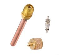 Lot de 2 valves d'accès pour réfrigérateur 14 SAE x 14 OD, noyau de tige de 78 mm pour travaux de réparation