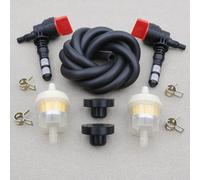 Lot de 2 valves d'arrêt de carburant avec ligne et pinces pour nettoyeur haute pression 192980GS 208961, compatible avec générateurs de 2500 à 8000 W