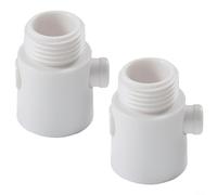 Lot de 2 valves d'arrêt de douche avec fonction de pause conviviale