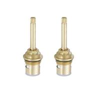 Lot de 2 valves de cartouche de robinet, tige en laiton de 25 mm, pièces de rechange pour robinet d'évier de salle de bain, cuisine, couleur aléatoire (80 mm)