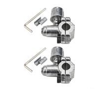 Lot de 2 valves de perçage BPV31 pour climatisation de réfrigérateur HVAC - Kit de valve auto-percante pour tuyau en cuivre de 1/4 5/16 3/8 pouces Argenté