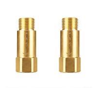 Lot de 2 valves de protection antigel en laiton avec drainage automatique, filetage G1/2 DN15 pour la prévention des dommages causés par le gel dans le système de plomberie (1-6 ℃)