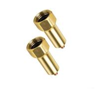 Lot de 2 valves de protection contre le gel en laiton avec filetage de 1,9 cm, conception robuste de prévention du gel d'hiver pour approvisionnement en eau de jardin ou de ferme, contrôle automatique