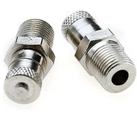 Lot de 2 valves de réservoir 1/8" BSP, BSPT, Schrader Tank Valve de 25 mm,Roue Compresseur d'air 500 PSI 35 bar