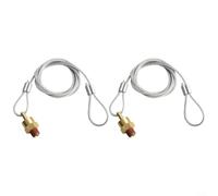 Lot de 2 valves de vidange de réservoir d'air 1/4 NPT en laiton avec ressort en acier inoxydable et joint torique en caoutchouc pour une utilisation durable dans les réservoirs de frein à air et de