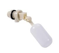 Lot de 2 valves en laiton de 3/4" avec robinet flotteur en plastique pour support de réservoir, bol d'eau pour chien, robinet à boisseau sphérique avec bras réglable pour poissons, aquariums, moutons