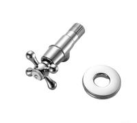 Lot de 2 valves triangulaires en laiton pour eau chaude et froide avec valve d'angle pour salle de bain, cuisine, toilettes, jardin