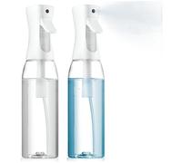 Lot de 2 vaporisateurs continus pour cheveux - Pulvérisateur à brume ultra fine de 500 ml | Flacon pulvérisateur d'eau pour brumisateur de cheveux | Flacons de laque pour coiffure, nettoyage, salons