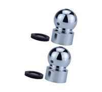 Lot de 2 vaporisateurs supérieurs de pommeau de douche pour joints de douche - Connecteurs pivotants de rechange - Boule rotative en métal durable avec rondelle