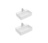 Lot de 2 vasques à poser 50 cm VILLEROY ET BOCH Memento 2.0